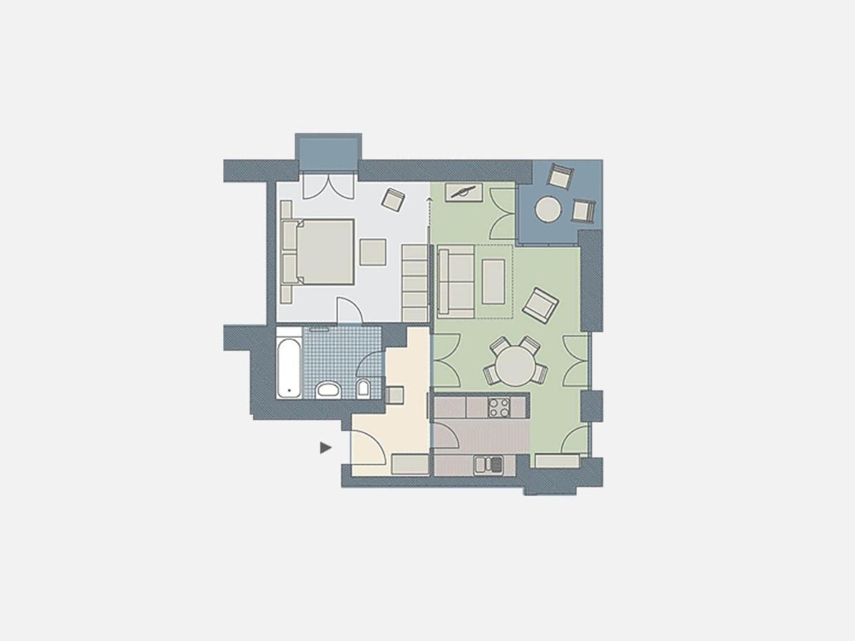 Kaiservillen Heringsdorf - Ferienwohnung Mit 1 Schlafzimmer Und Terrasse D204 Экстерьер фото
